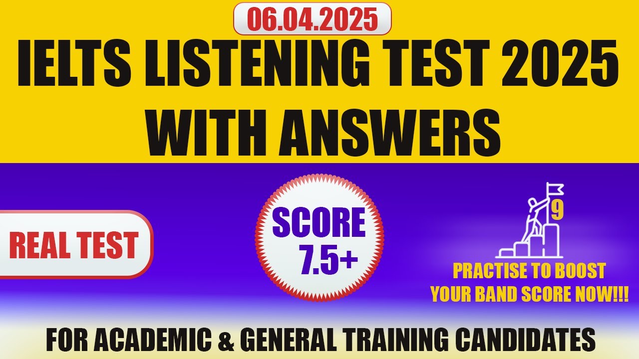IELTS Listening Practice Test 2025 with Answers | 06.04.2025