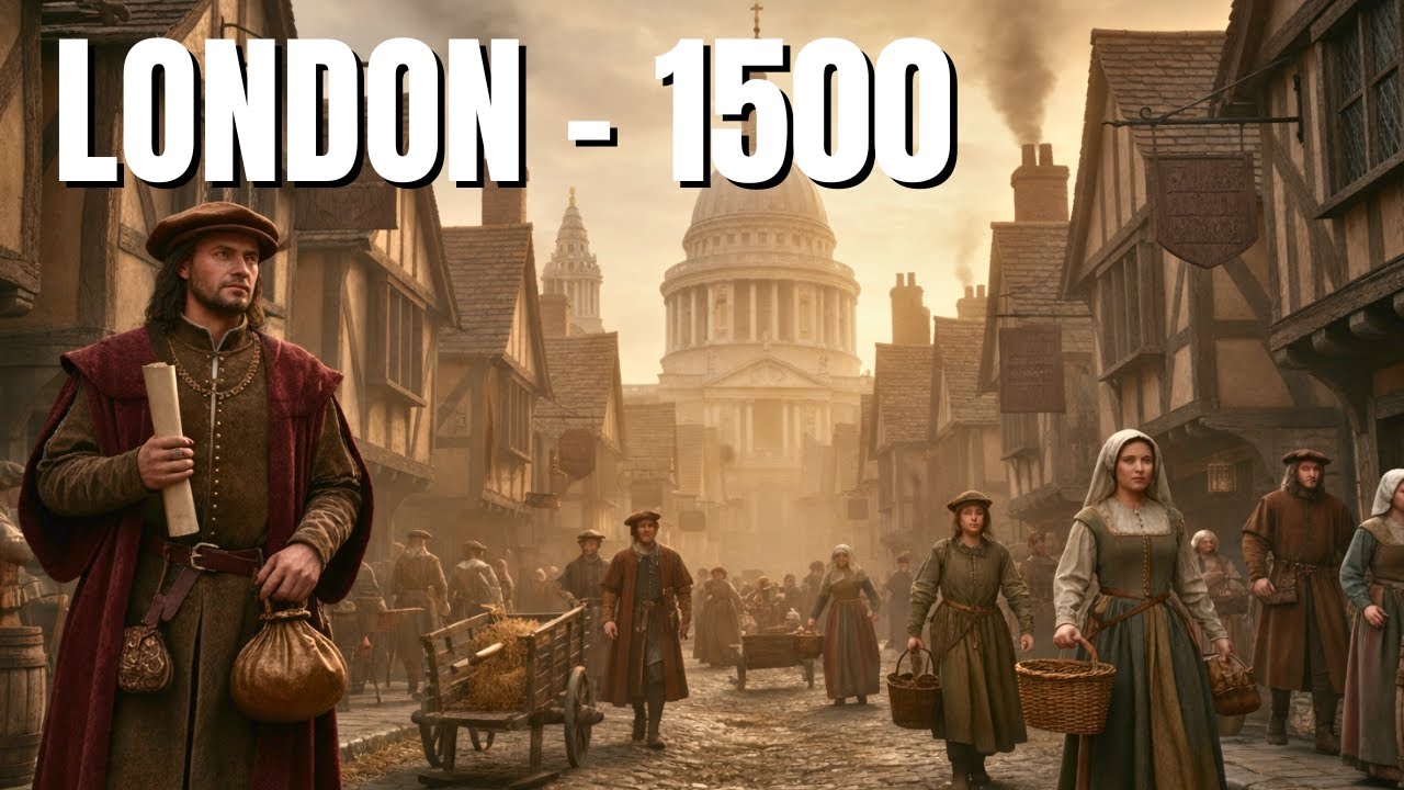 Лондон в 1500-х годах выглядел ВОТ ТАК... | Средневековая городская жизнь