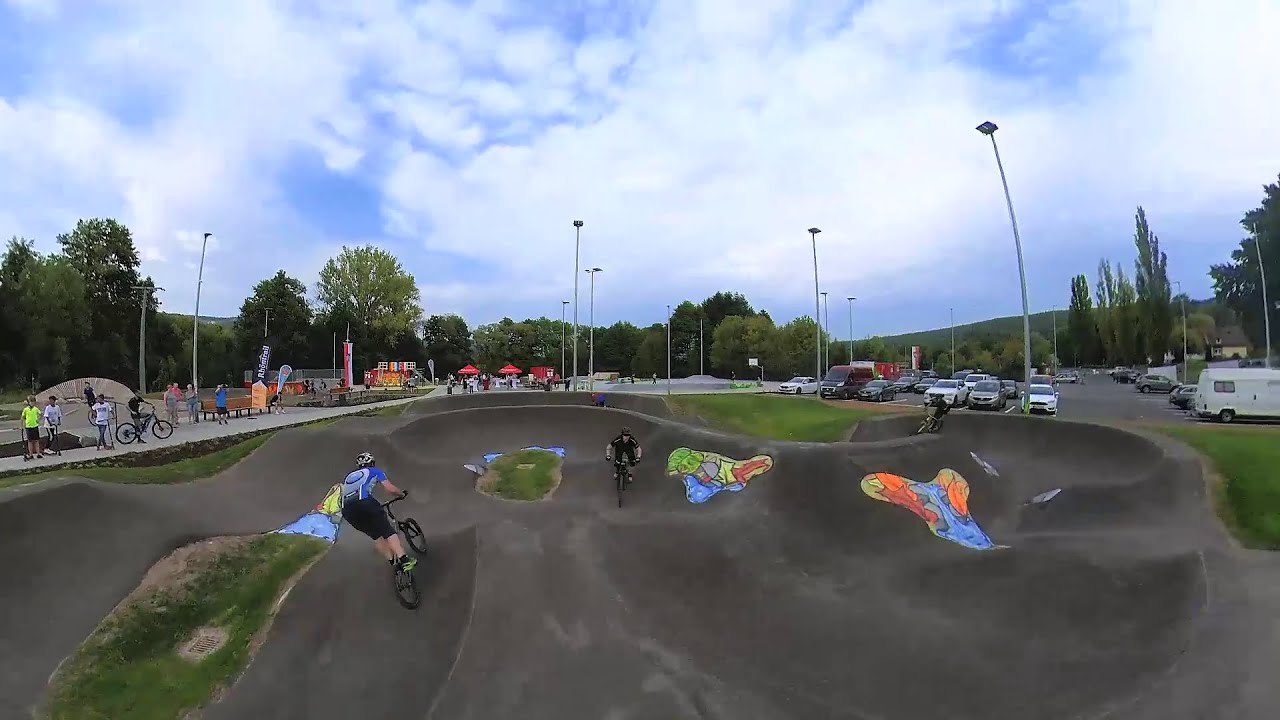 Rhön Drohne - Rollsportanlage Four Seasons Bischofsheim Eröffnung + Interview Herr Bürgermeister