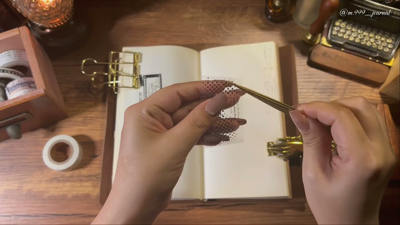 【ASMR】My favorite monochrome 🤍🖤｜Journaling Relax Sounds