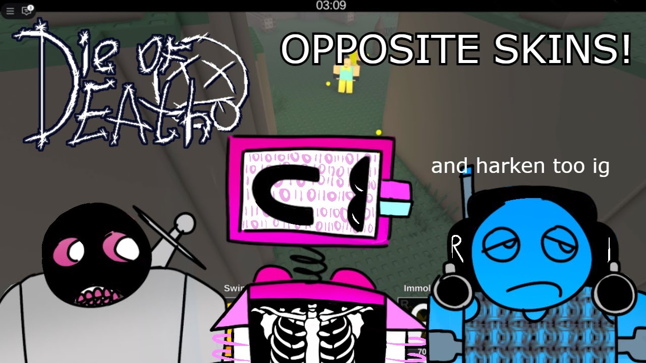 WINNING AS EVERY OPPOSITE SKIN! | Die of Death Roblox