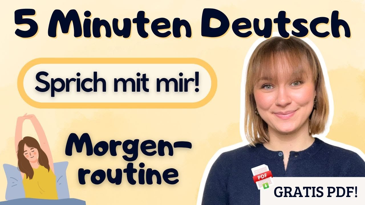 5 Minuten Deutsch sprechen |🔥Schneller Deutsch sprechen mit der Imitationstechnik | ➡️Gratis PDF!