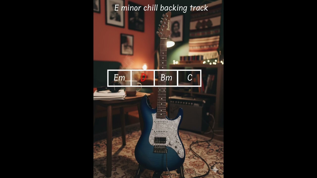 E minor guitar backing track