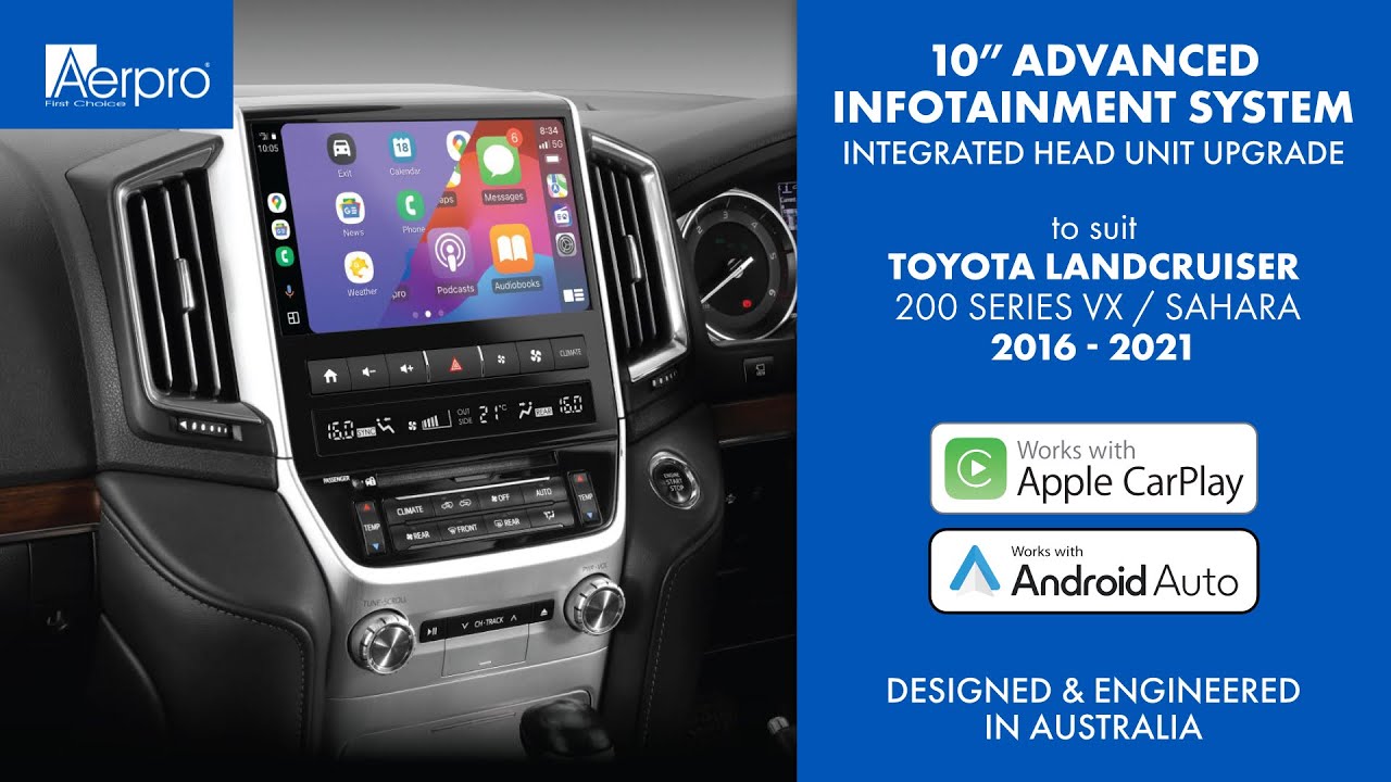 First Look | Brand New Toyota Land Cruiser 200 Series 2016-2021 Sahara/VX Head Unit Upgrade