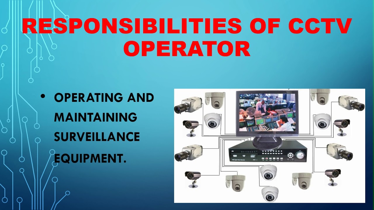 Обязанности оператора видеонаблюдения | Обучение операторов видеонаблюдения | Карамат Али Ансари