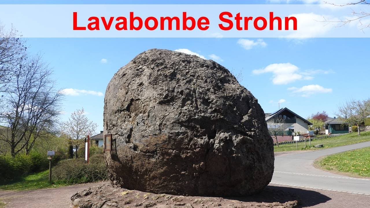 Vulkaneifel: Lavabombe Strohn und Vulcano Infoplattform Steineberg