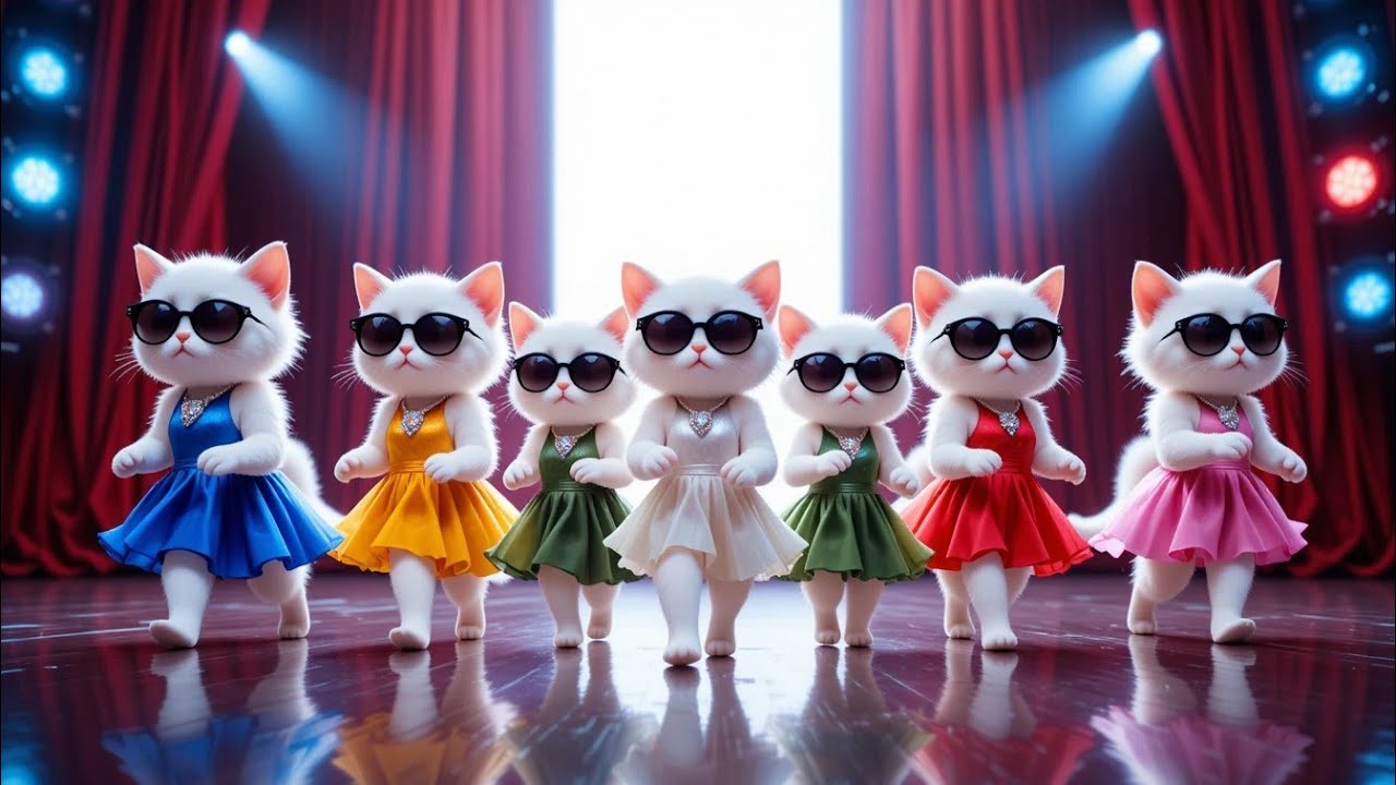 बिल्ली डांस | Cutest Cat videos funny dance🤣 💃 Videos for cats|Dancing cats #funny #dancing  