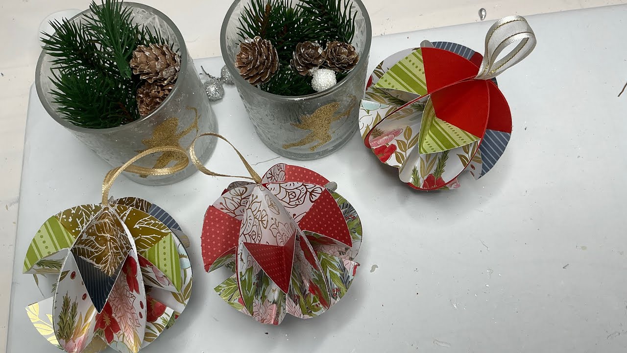 3 décembre 2025 boule de Noël en papier facile à faire même avec les enfants