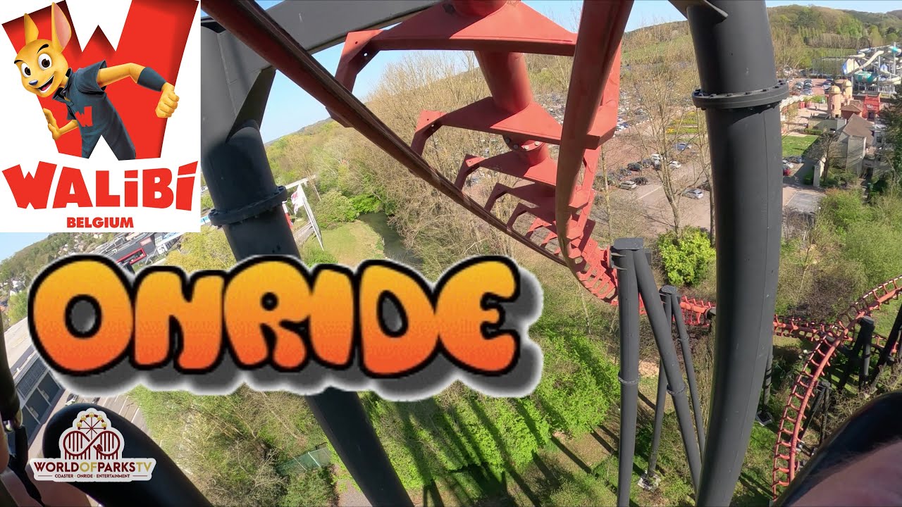 Vampire Onride 1. Reihe 🎢 | Adrenalin pur im Walibi Belgium – Achterbahn - Roller Coaster POV (4K)