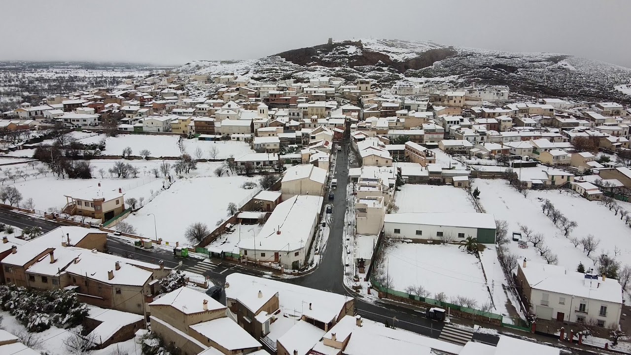 Primera Gran Nevada en Alquife en 2020.