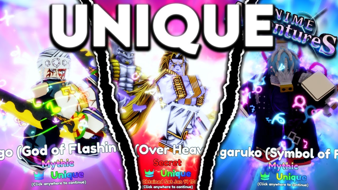 UNIQUE Units Are INSANELY Strong In Anime Adventures Update 12.5! Roblox