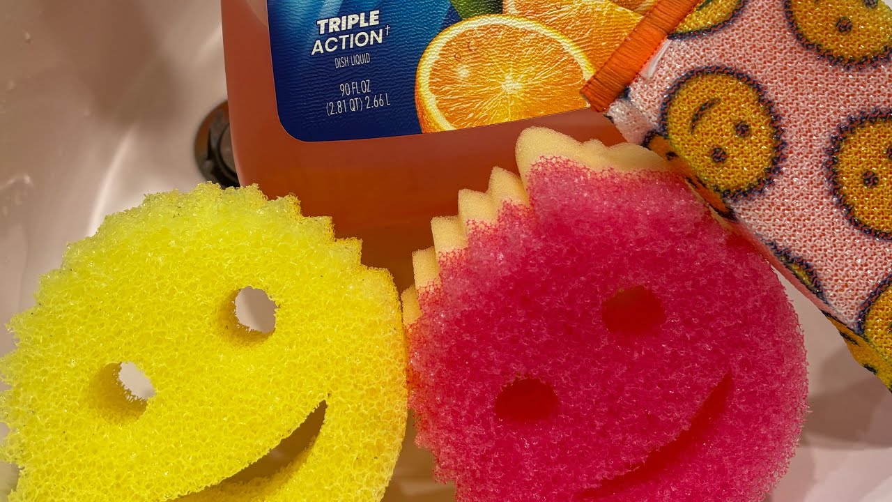 Ajax Sponge Squeeze 🧡🧽🫧 Part 1 #spongeasmr #spongesqueeze #sponge #spongesqueezing #asmrsponge