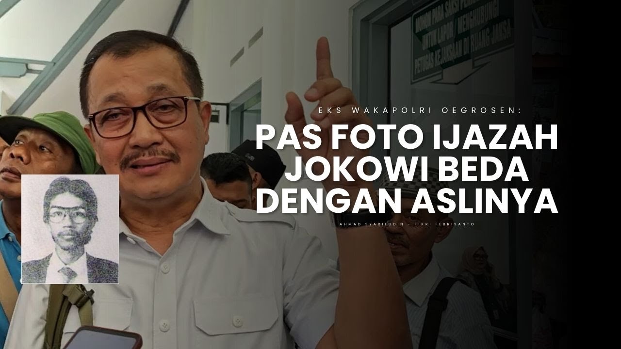 Eks Wakapolri Oegroseno Jadi Saksi Sidang CLS Jokowi di Solo, Sebut Pas Foto Ijazah Beda dengan Asli
