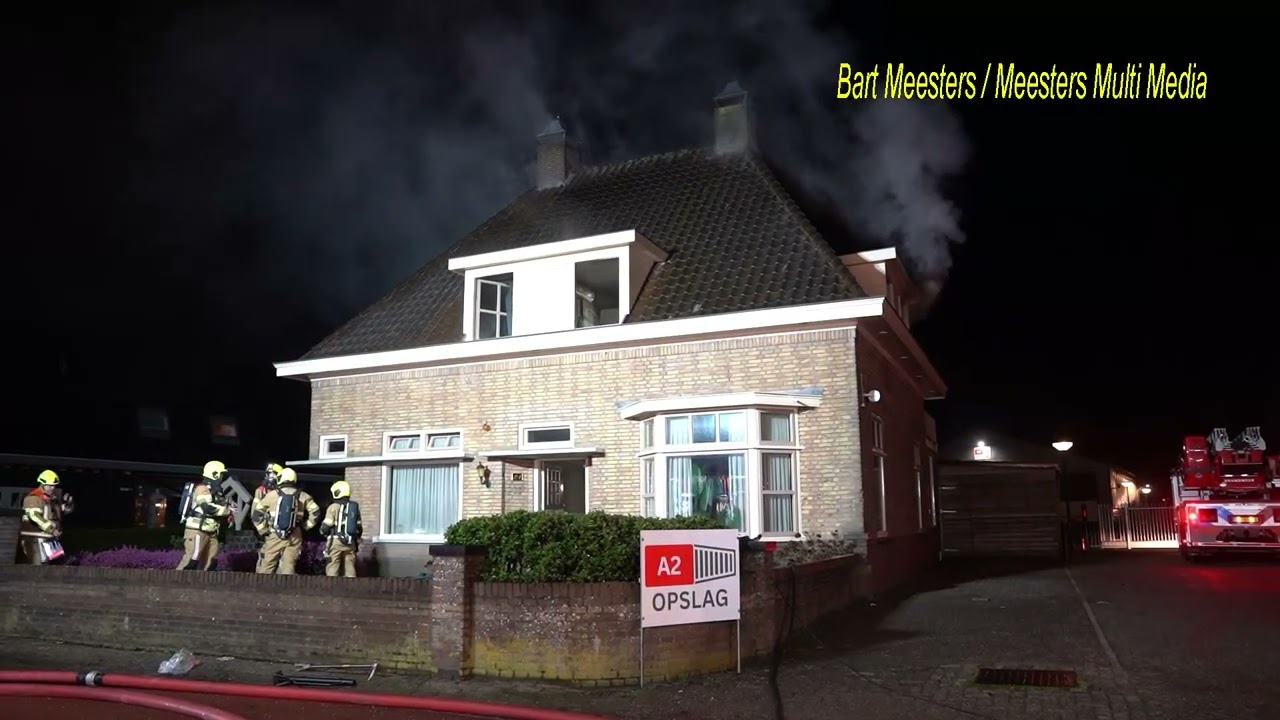Grote schade aan woning Hedel na brand
