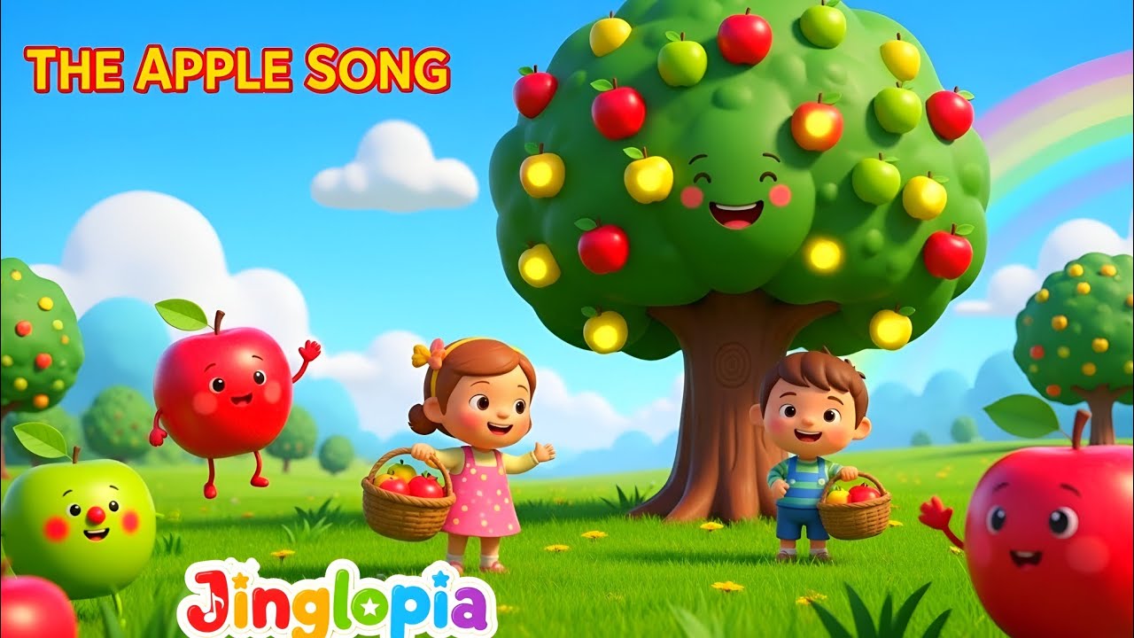 Apple Song | Healthy Food | Learn Fruits & Colors for Kids