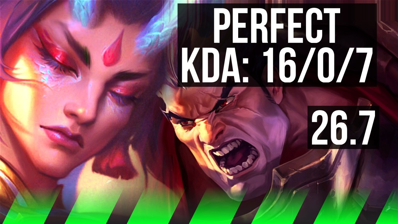 SHYVANA vs DARIUS (JGL) | Perfect KDA: 16/0/7 | NA Master | 26.7