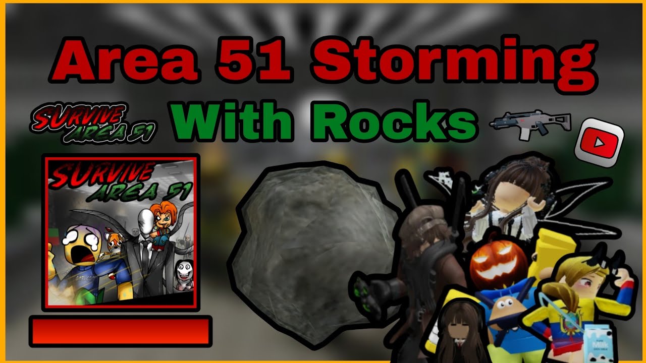 Area 51 Storming With Rocks | Roblox SAKTKIA51