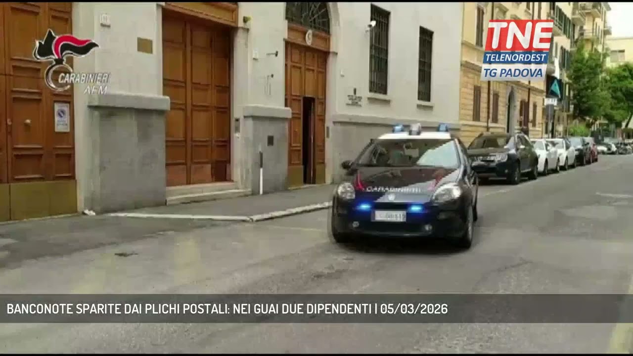 BANCONOTE SPARITE DAI PLICHI POSTALI: NEI GUAI DUE DIPENDENTI | 05/03/2026