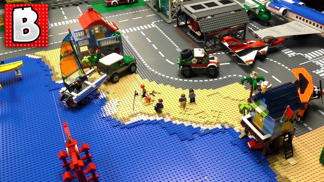 How To Build A Shoreline For A Huge LEGO Beach!