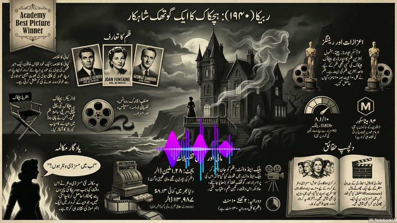 ریبیکا 1940: ہچکاک کی خوفناک شاہکار فلم جو آج بھی ڈراتی ہے