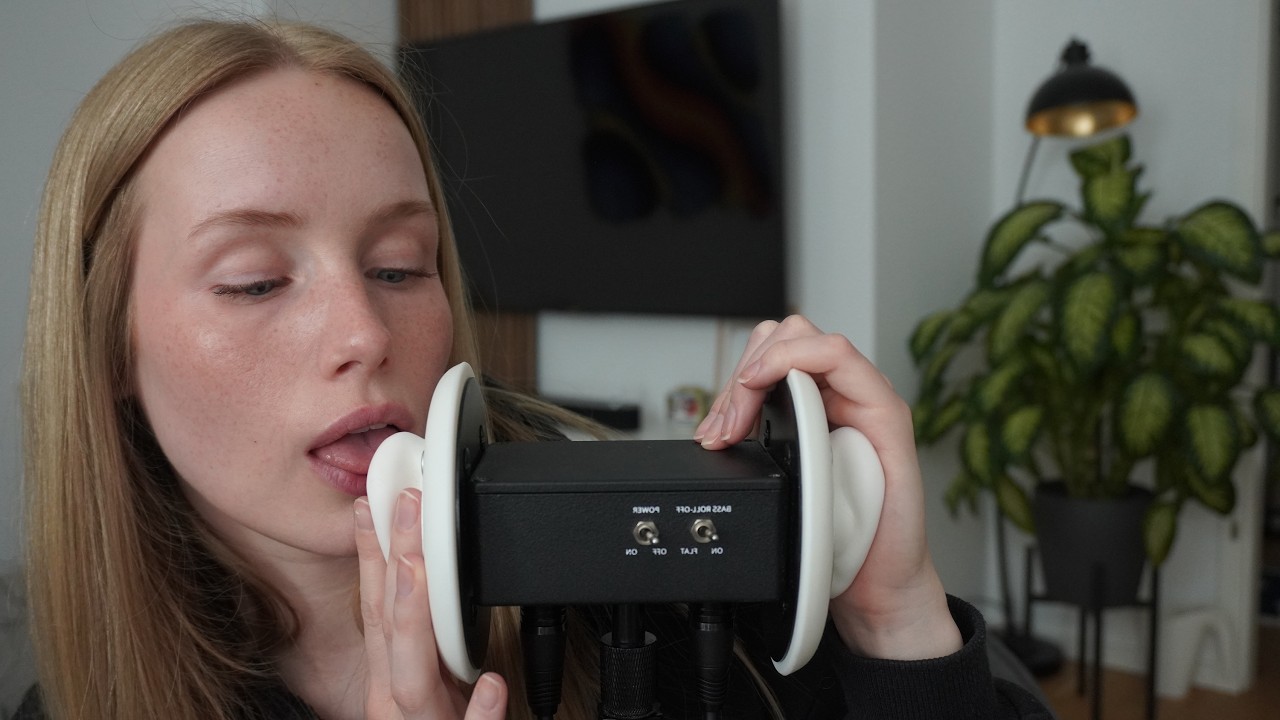 ASMR Wet Mouth Sounds 💦 3DIO Close Up
