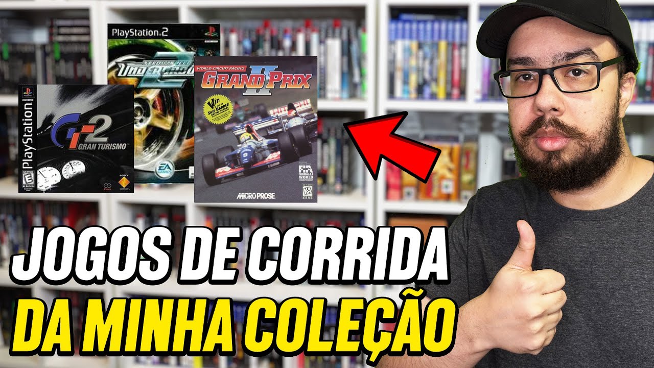 OS JOGOS DE CORRIDA QUE TENHO NA MINHA COLEÇÃO PESSOAL