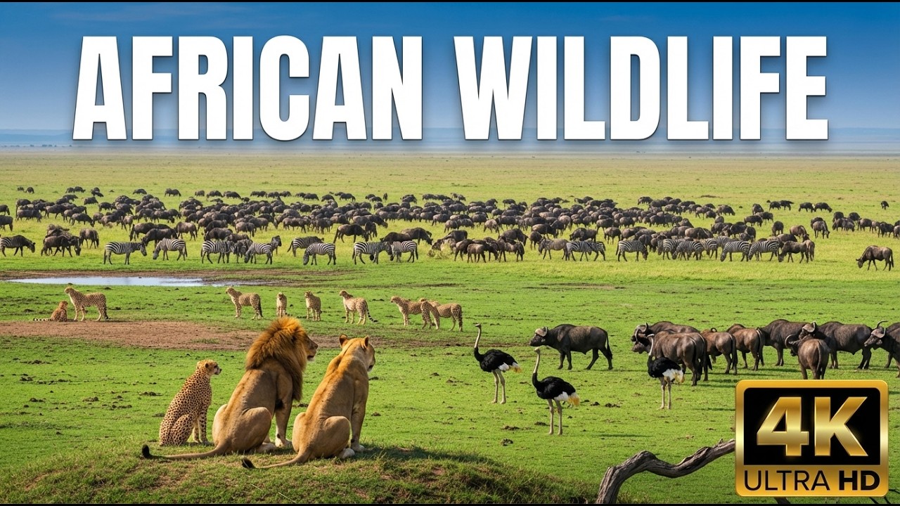 African Wildlife 4K – Life in the Untouched Savanna | Exotic Animals