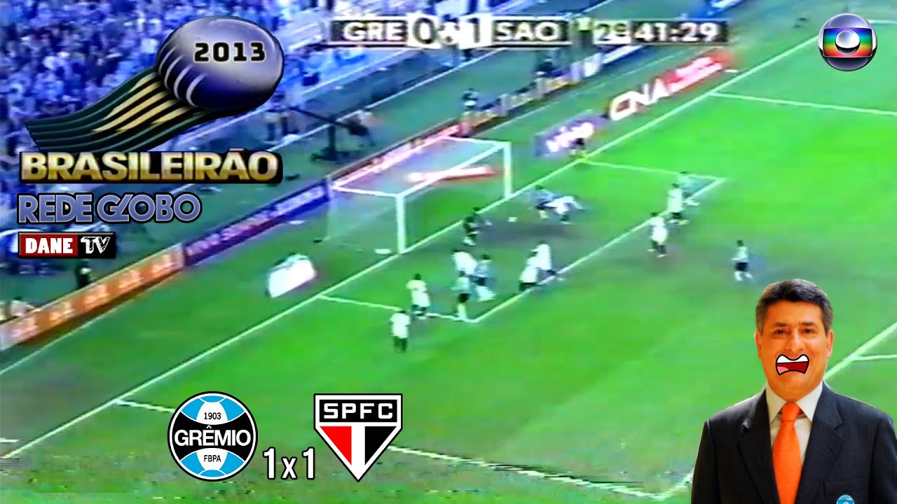 Brasileirão 2013 - Grêmio 1x1 São Paulo