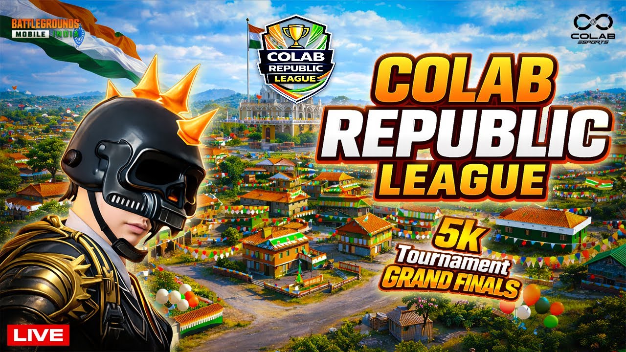 COLAB – REPUBLIC LEAGUE SPECIAL GRAND FINALS Battlegrounds Mobile India (BGMI) LIVE TOURNAMENT