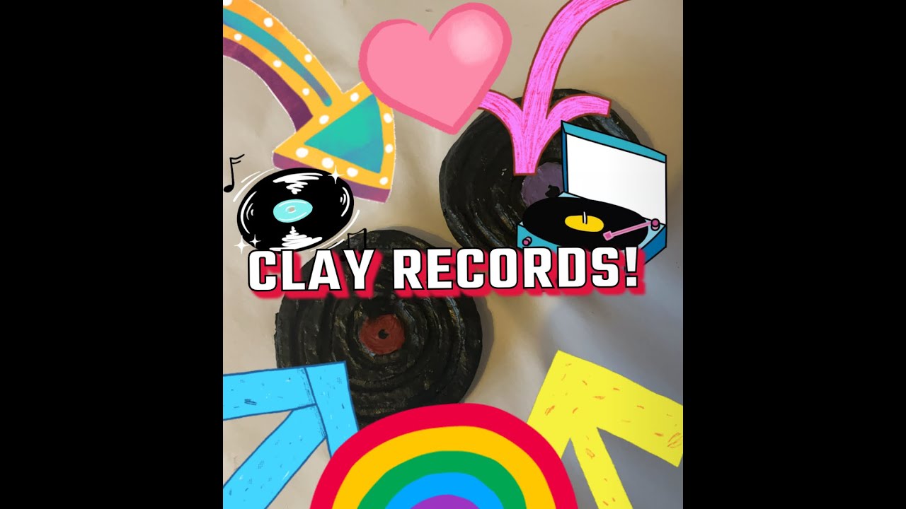 Clay Records Tutorial!! (simple craft ideas)