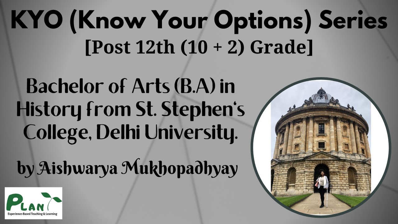 Pursuing a B.A. History Degree from St. Stephen’s College, DU