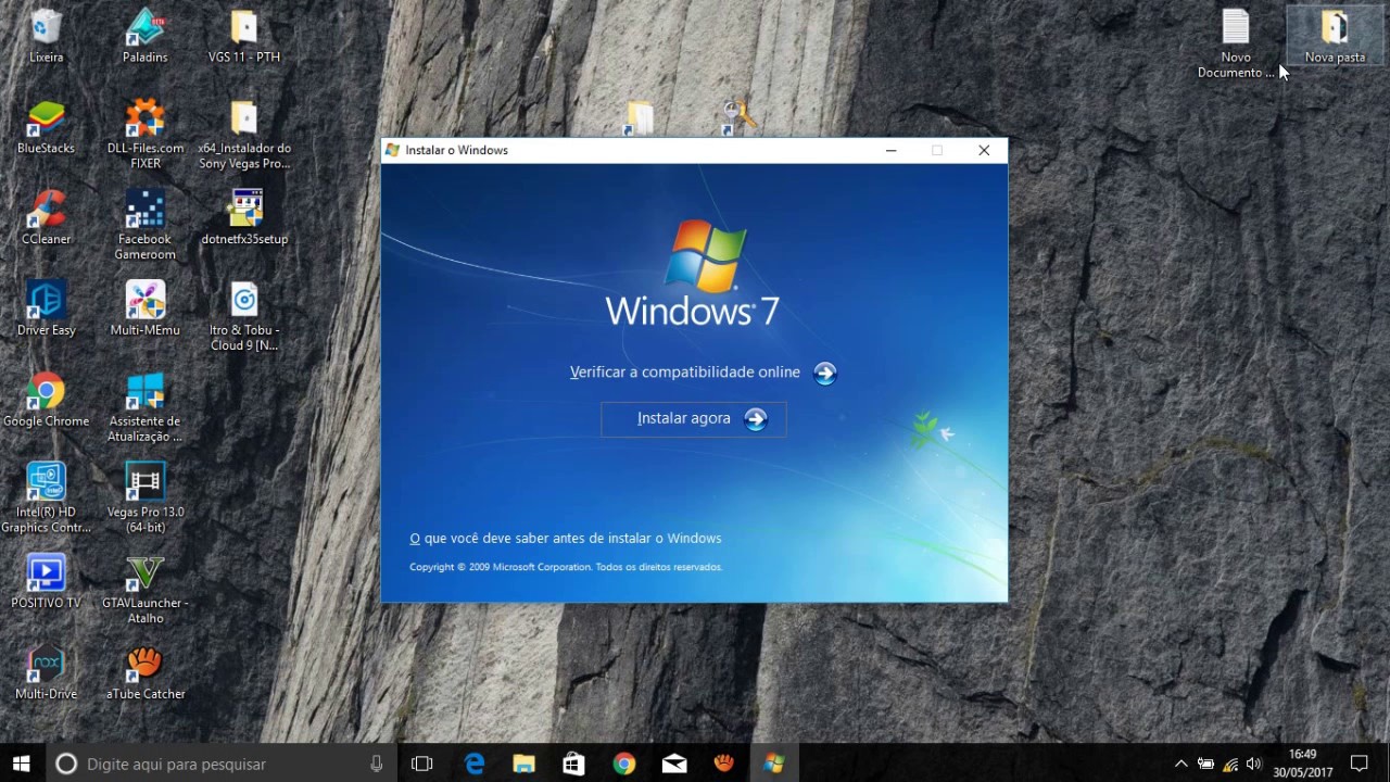 Como Baixar, Instalar e Ativar windows  7 todas vers&otilde;es 32 bits 64 bits + ATIVADOR