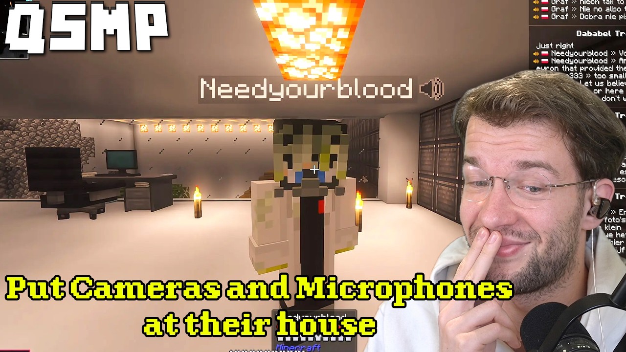 Польский (Graf & Multi) план шпионажа за Севером (VEGETTA & Foolish) в Minecraft на QSMP