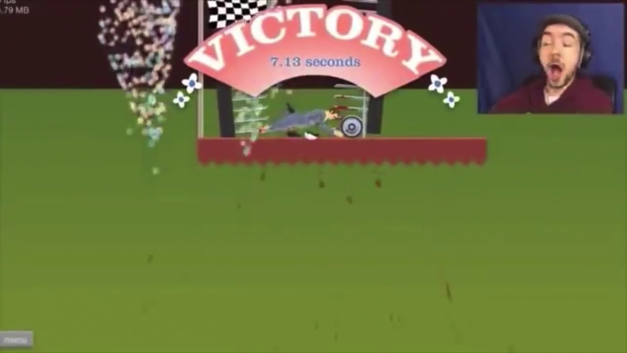 All Jacksepticeye Happy Wheels Loud Victories!