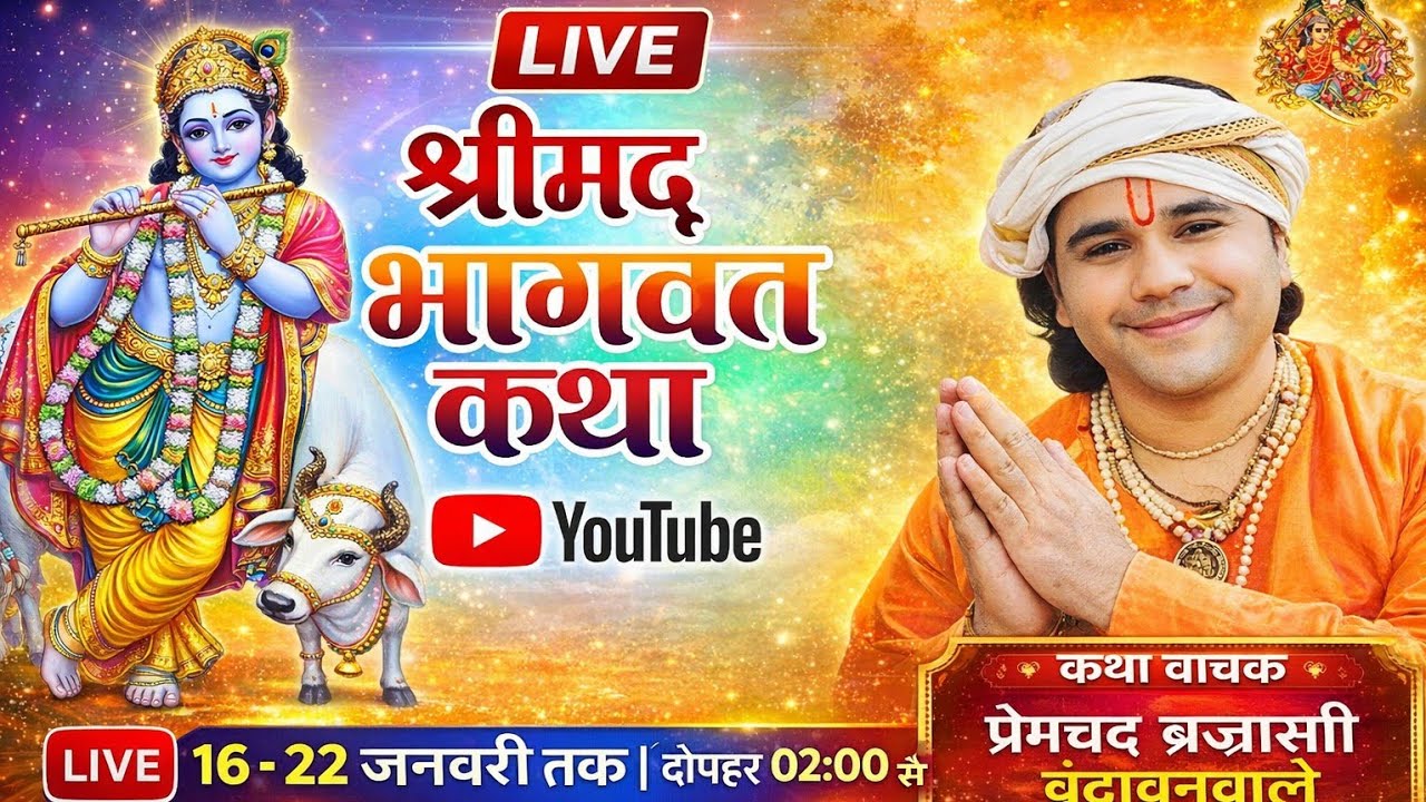 Bhagvat Katha Premchand Brijwasi Day-2 #viral #surat #youtube #bhagvadgita #sanatan