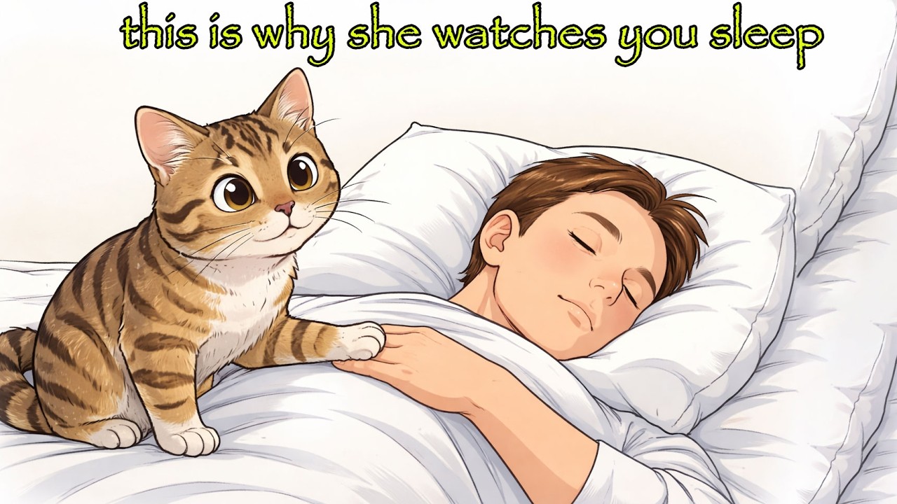 If Your Cat Watches You Sleep, They're Trying to Tell You This