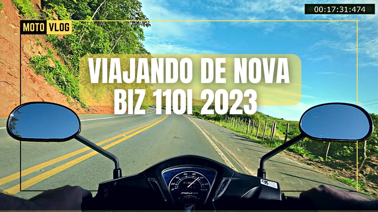 VIAJANDO COM A NOVA BIZ 110i 2023