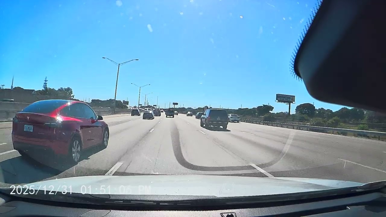 Florida Highway Chaos — Free to Use Dashcam Video! January 6, 2026(1)