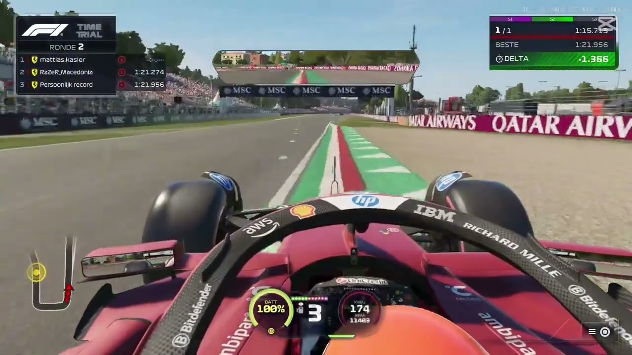 SF-25 lap around imola