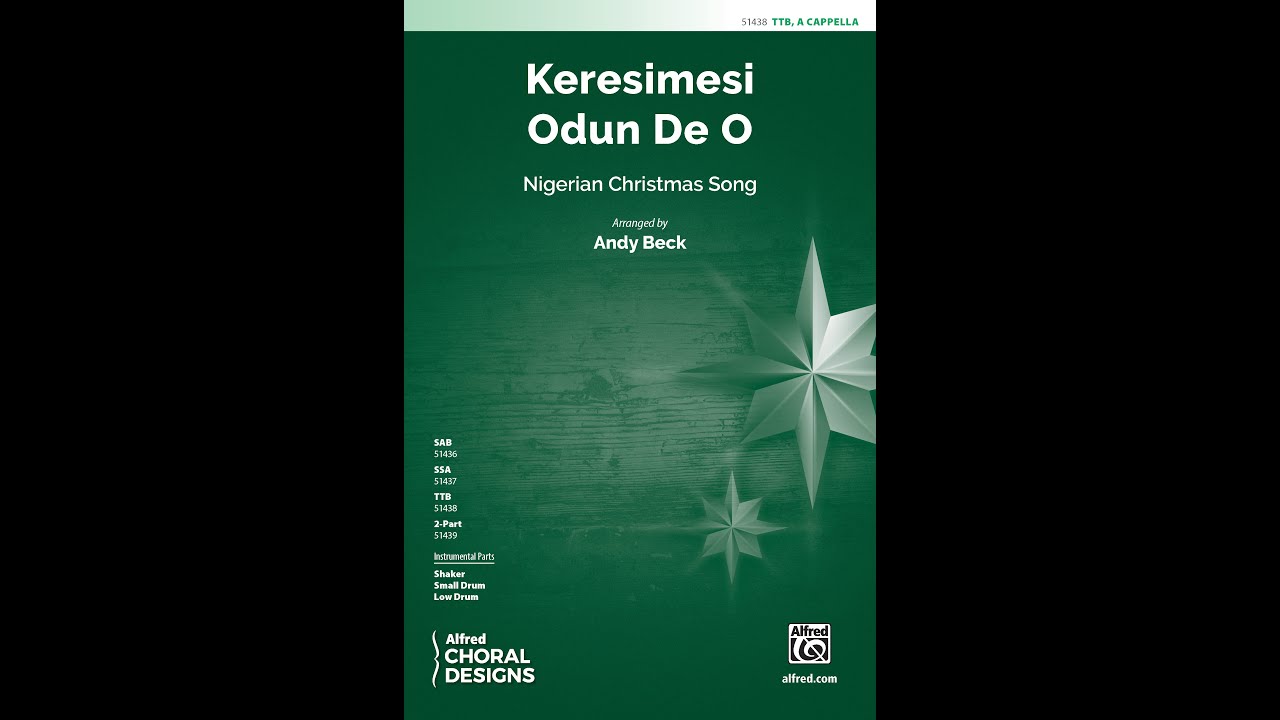Keresimesi Odun De O (TTB, a cappella) arr. Andy Beck – Score & Sound