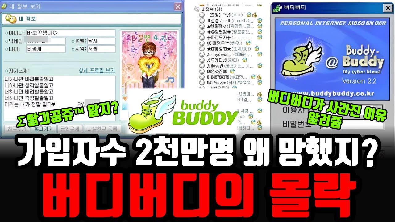 “가입자수 2천만명 국민 메신저 버디버디는 왜 망했을까?” 비운의 메신저 버디버디의 몰락