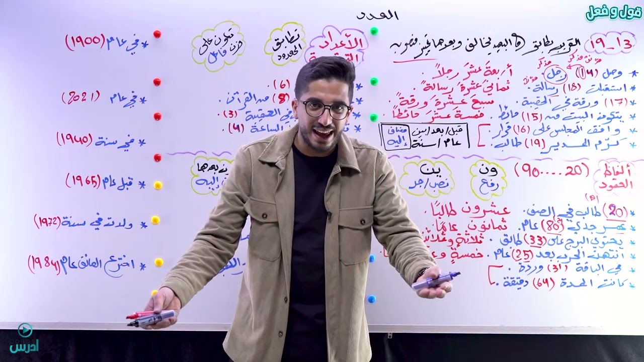 العدد الجزء الثاني_ اللغة العربية _ الأستاذ معتز العظم 💪