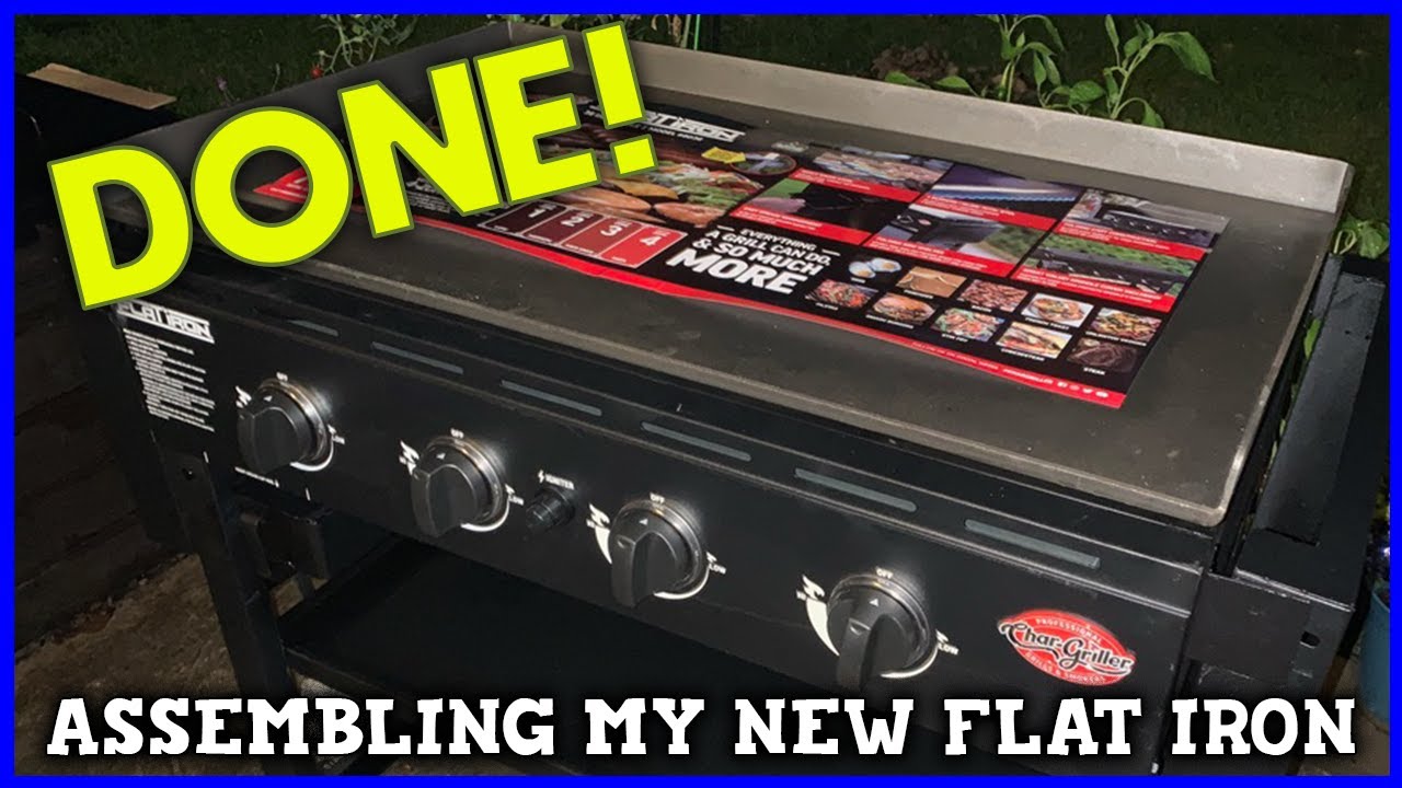 Assembling the 4 Burner Flat Iron Griddle by Char-Griller