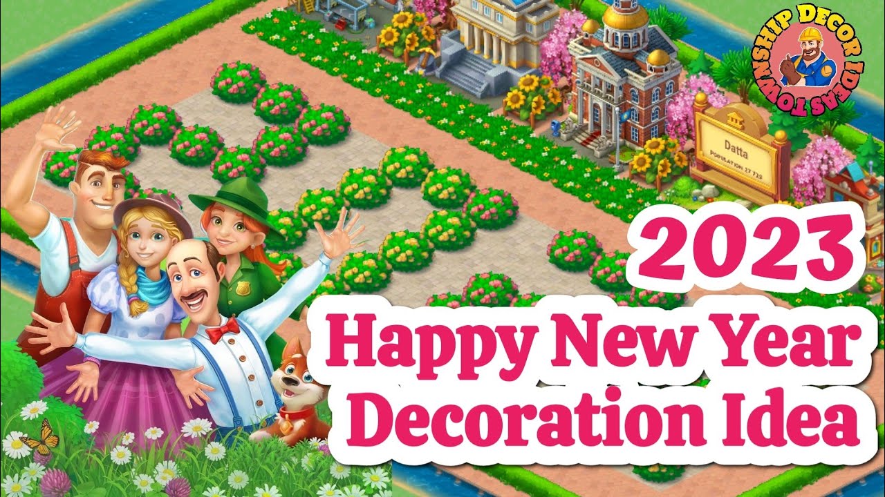 Happy New Year 2023 Decoration Idea || Township || 💐💝