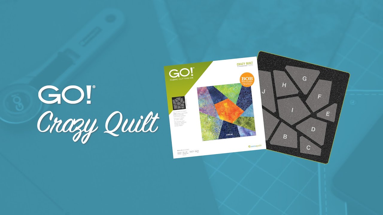 AccuQuilt GO! Учебное пособие по созданию вырубных штампов Crazy Quilt!