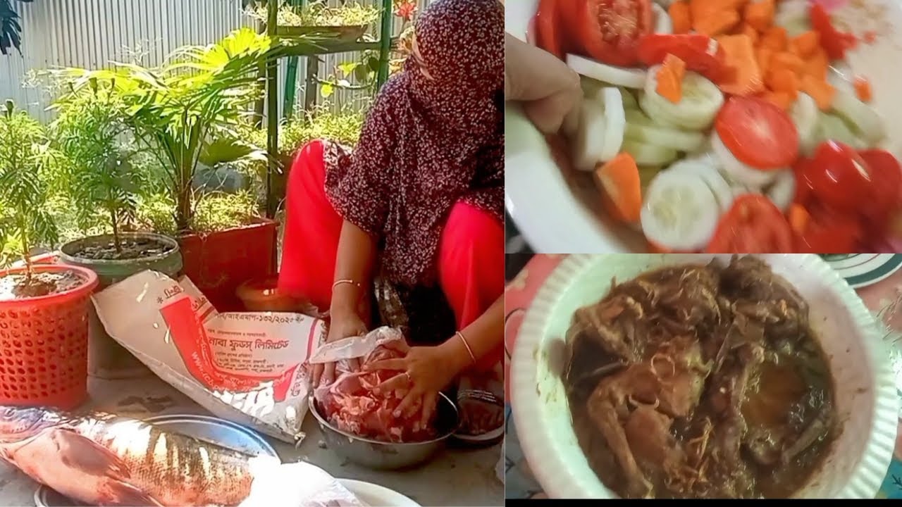 সব বাজার  গুছিয়ে নিয়ে একা হাতে বিশ রকমের রান্না করলাম 🥰🌶️🥰# long vedio.