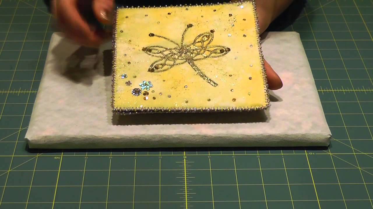 Textile Art Howto: Foils and Powdered Glue