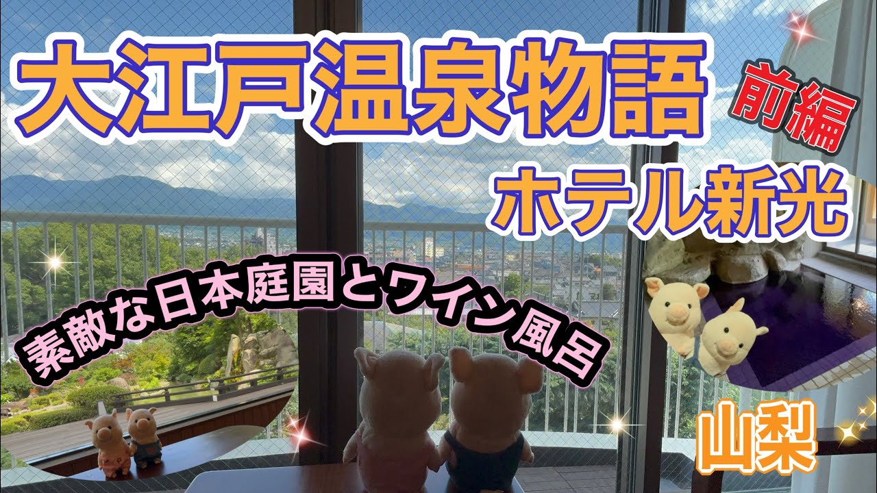＃110 【大江戸温泉物語ホテル新光】前編✨日本庭園にワイン風呂に富士山♨️