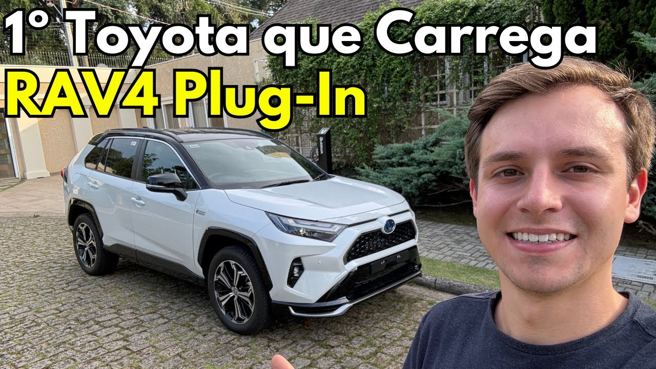 1º Toyota que Carrega na Tomada do Brasil: RAV4 Híbrido Plug-In de 306 cv