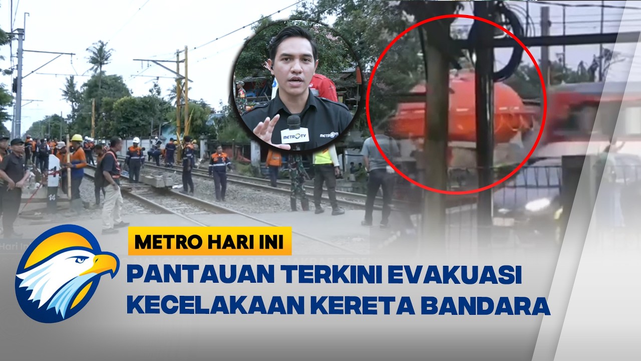 Pantauan Terkini Evakuasi Kecelakaan Kereta Bandara Truk di Poris Tangerang